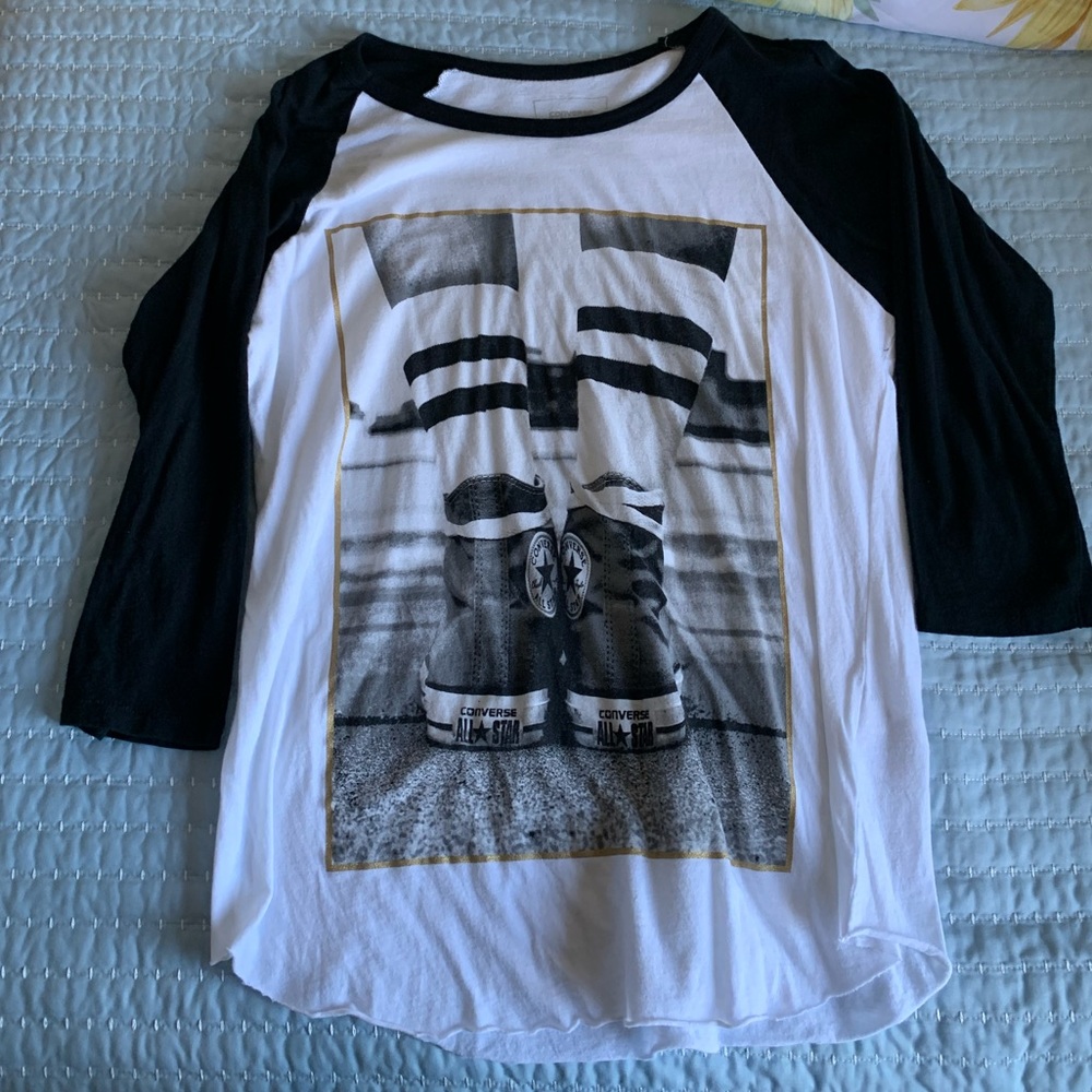 Converse shoes 3/4 length t-shirt
